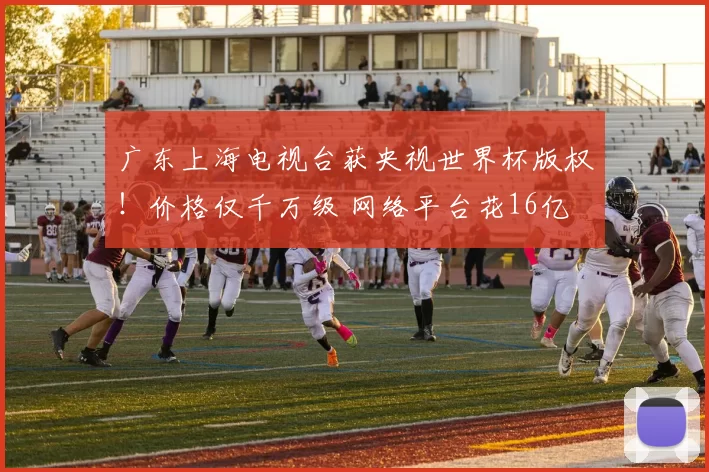 广东上海电视台获央视世界杯版权！价格仅千万级 网络平台花16亿